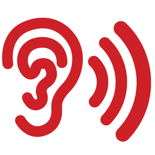radio icon - ear listening